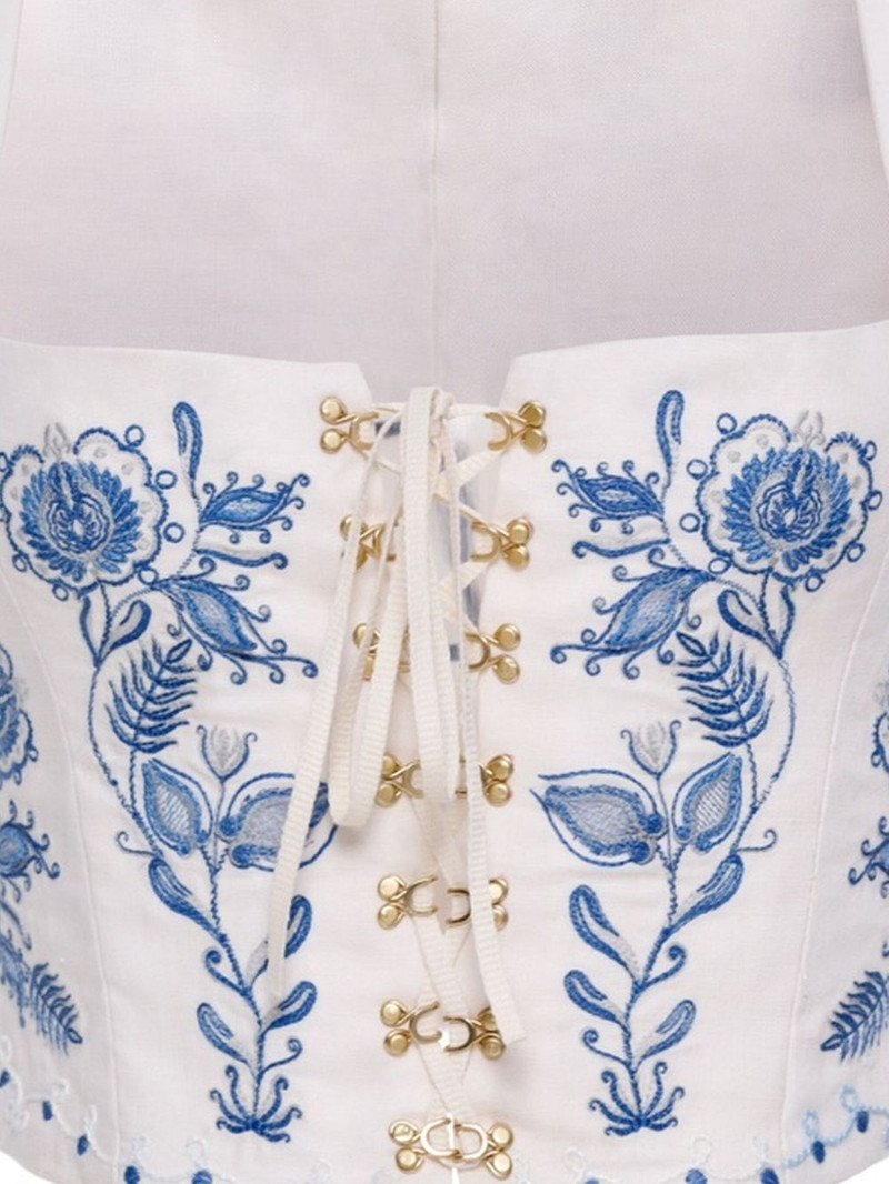 Agua by Agua Bendita Cornalina Floritura top outlook