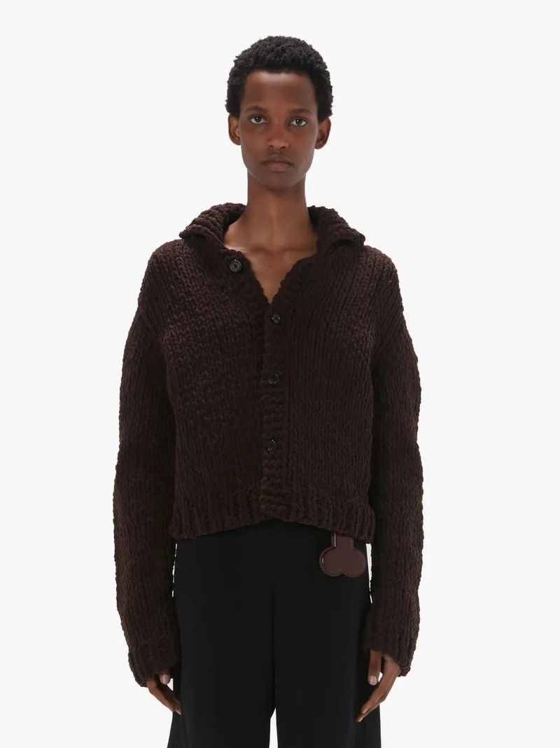 JW Anderson CROPPED CHENILLE CARDIGAN outlook