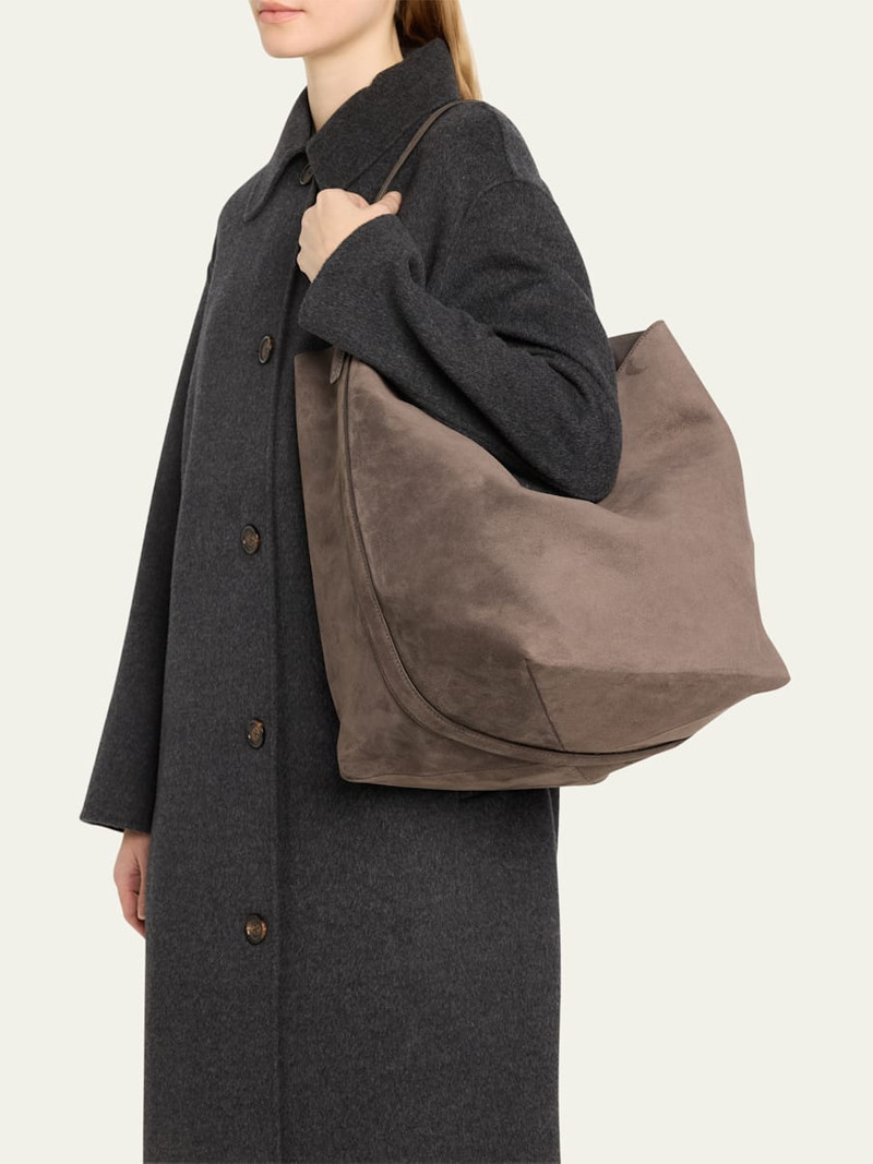 TOTEME Belted Tote Bag in Suede outlook