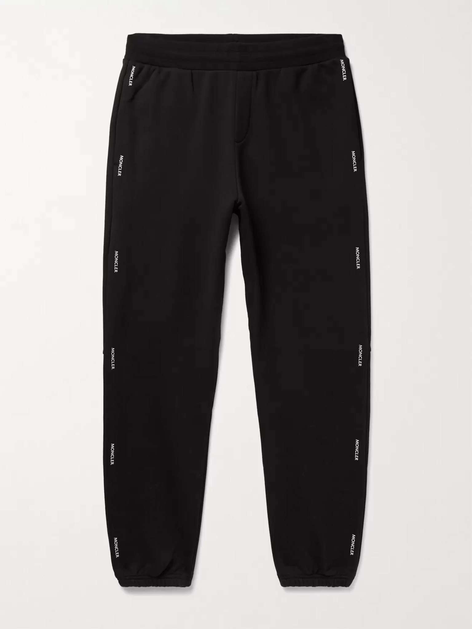 Tapered Logo-Print Loopback Cotton-Jersey Sweatpants - 1