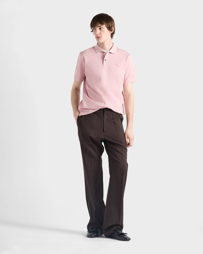 Prada Piqué polo shirt outlook