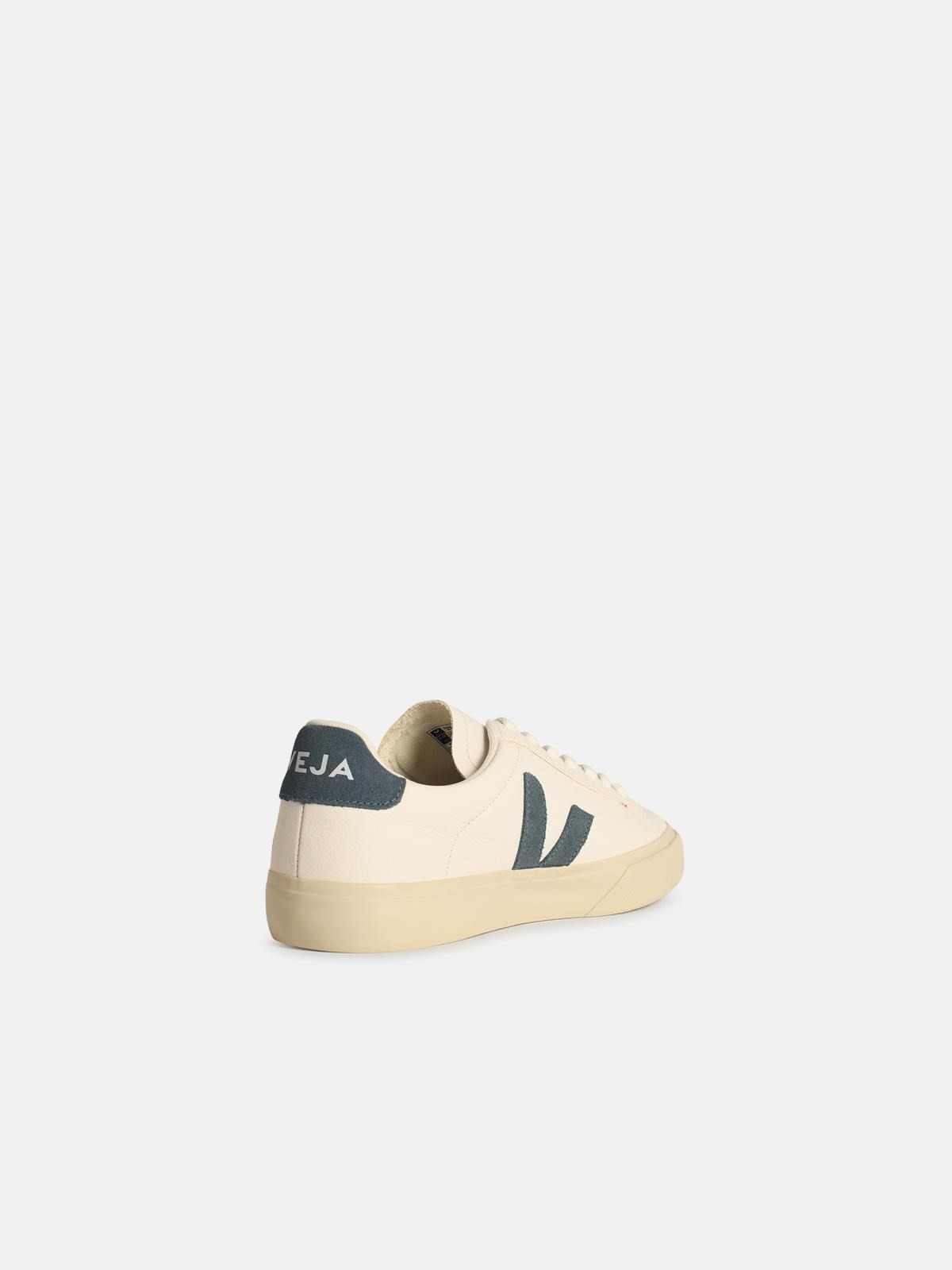 'CAMPO BLU' WHITE LEATHER SNEAKERS - 3