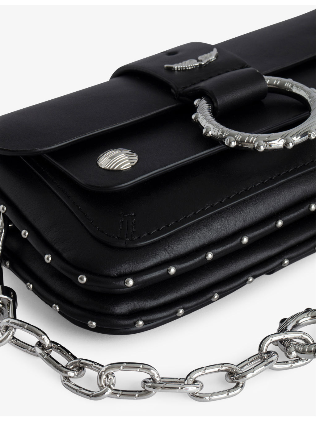 Zadig&Voltaire x Kate Moss studded leather cross-body bag - 4