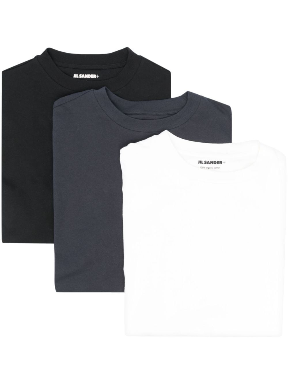 logo-patch organic-cotton T-shirt (pack of three) - 1