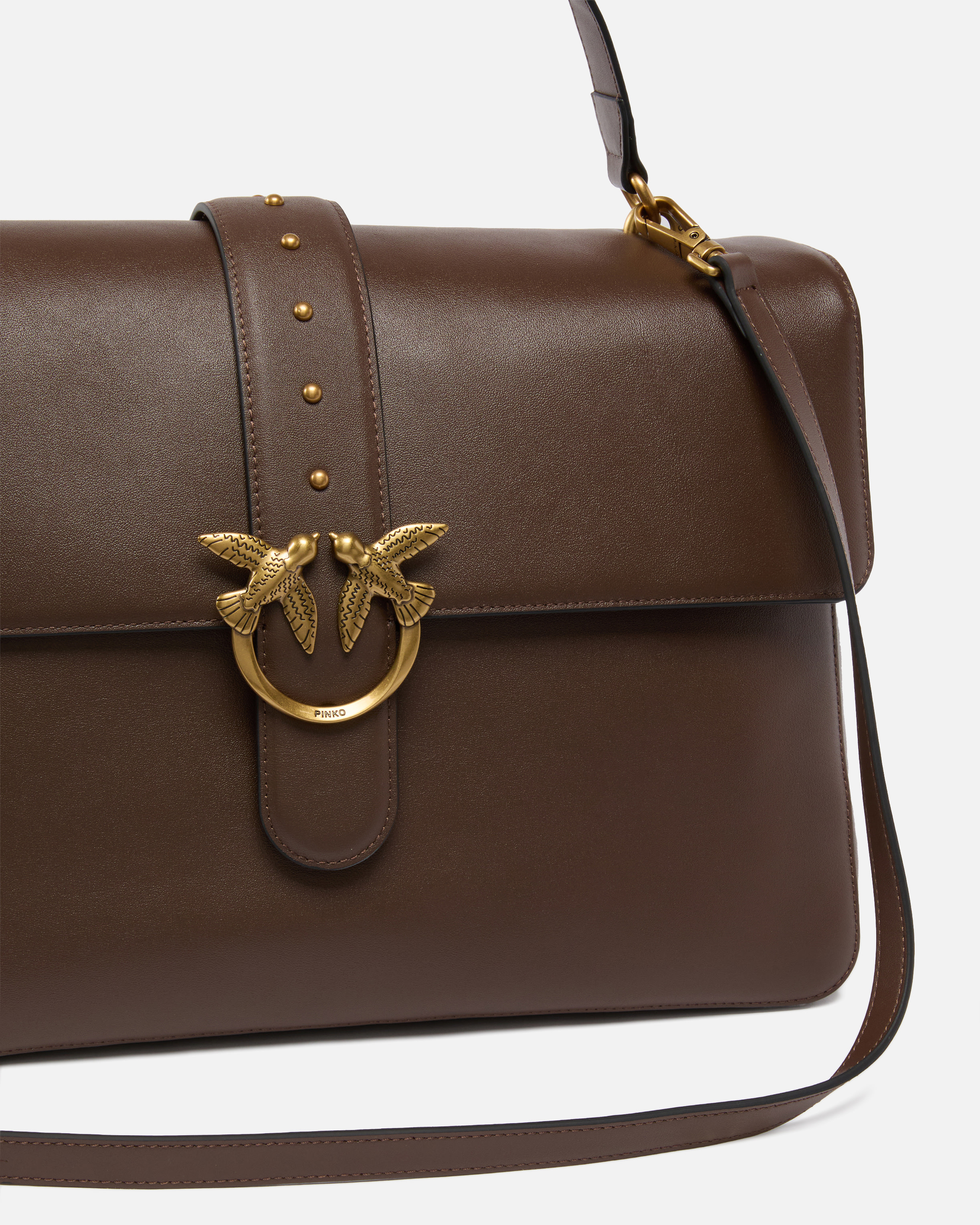 LEATHER MAXI LOVE BAG SLOUCHY SHOULDER BAG - 3