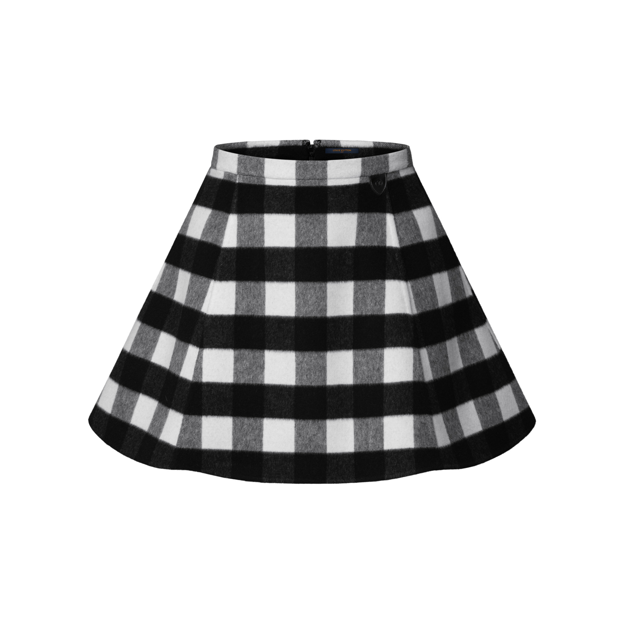 Check Flared Skirt - 1