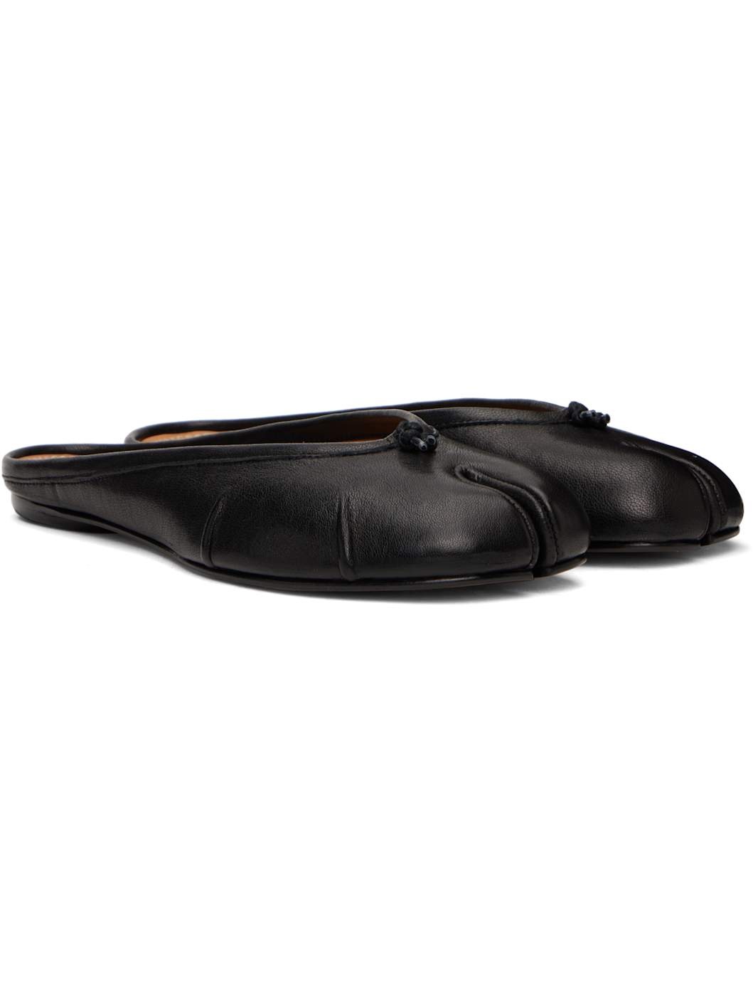 Black Tabi Ballerina Flats - 4