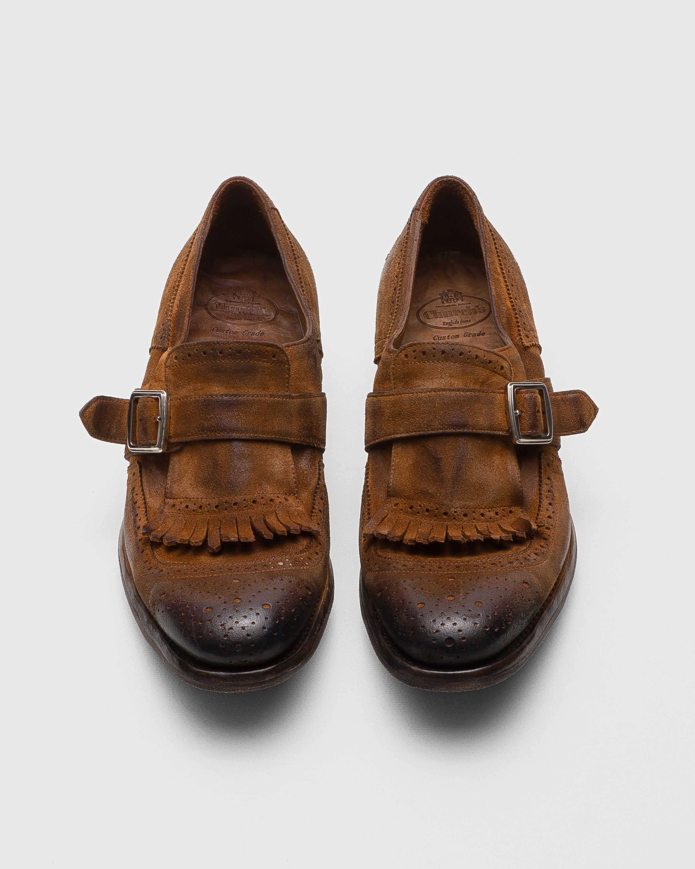 Vintage Suede Monk Strap - 5