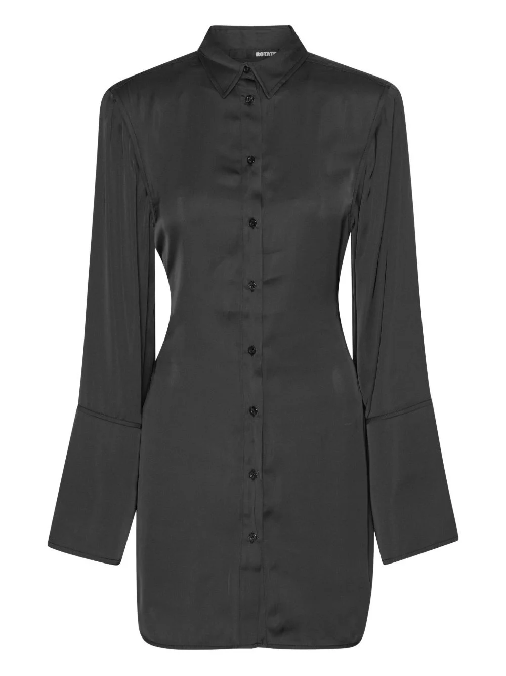 tie-waist mini shirt dress - 1
