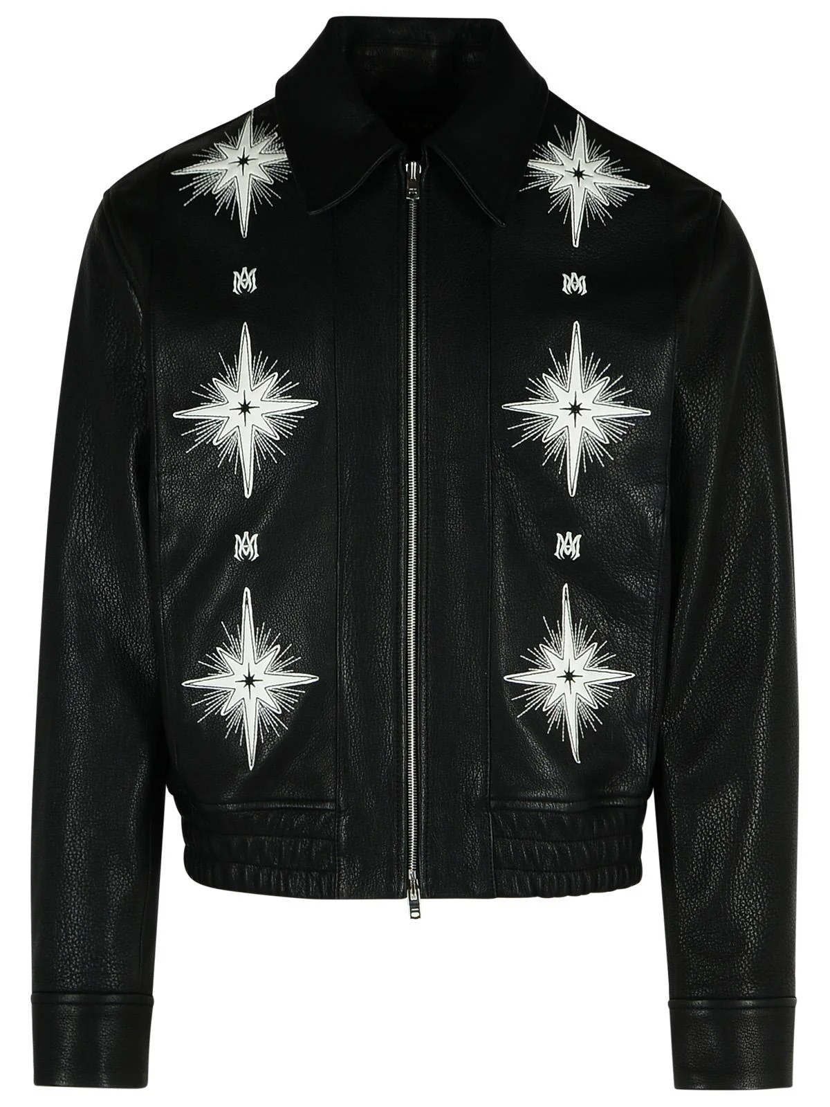 Amiri Black Leather Jacket Men - 1