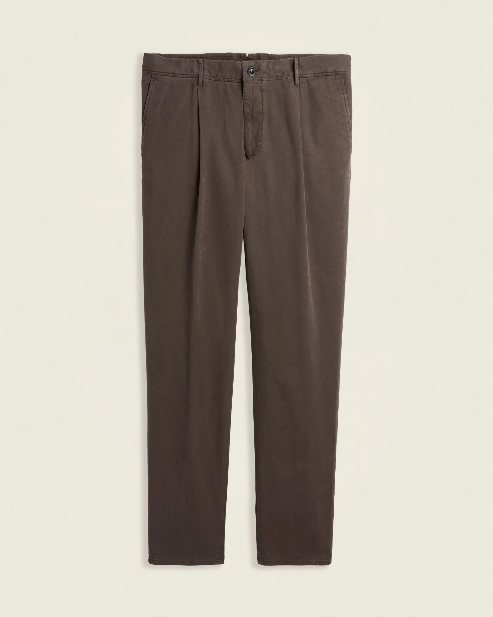 Tapered-fit stretch cotton trousers - 1