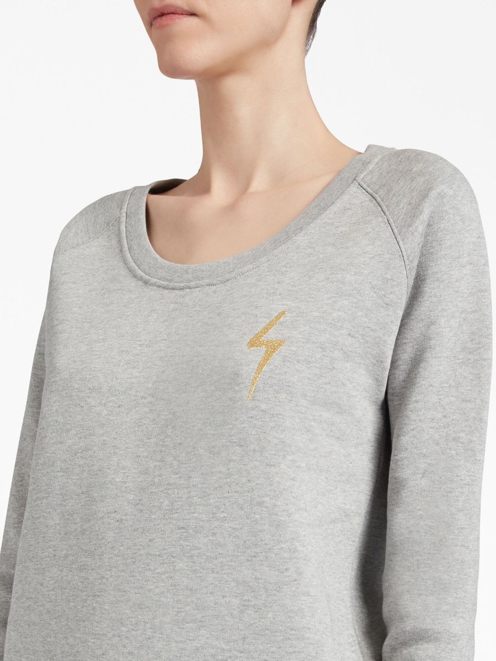 logo-embroidered cotton sweatshirt - 5