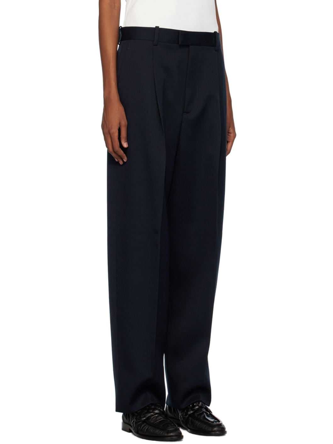 Navy Sartorial Trousers - 2