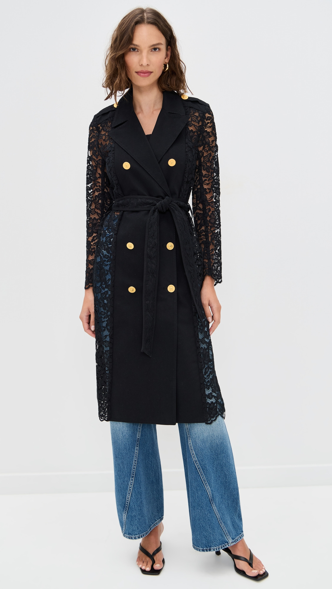 Amata Lace Trench Coat - 6