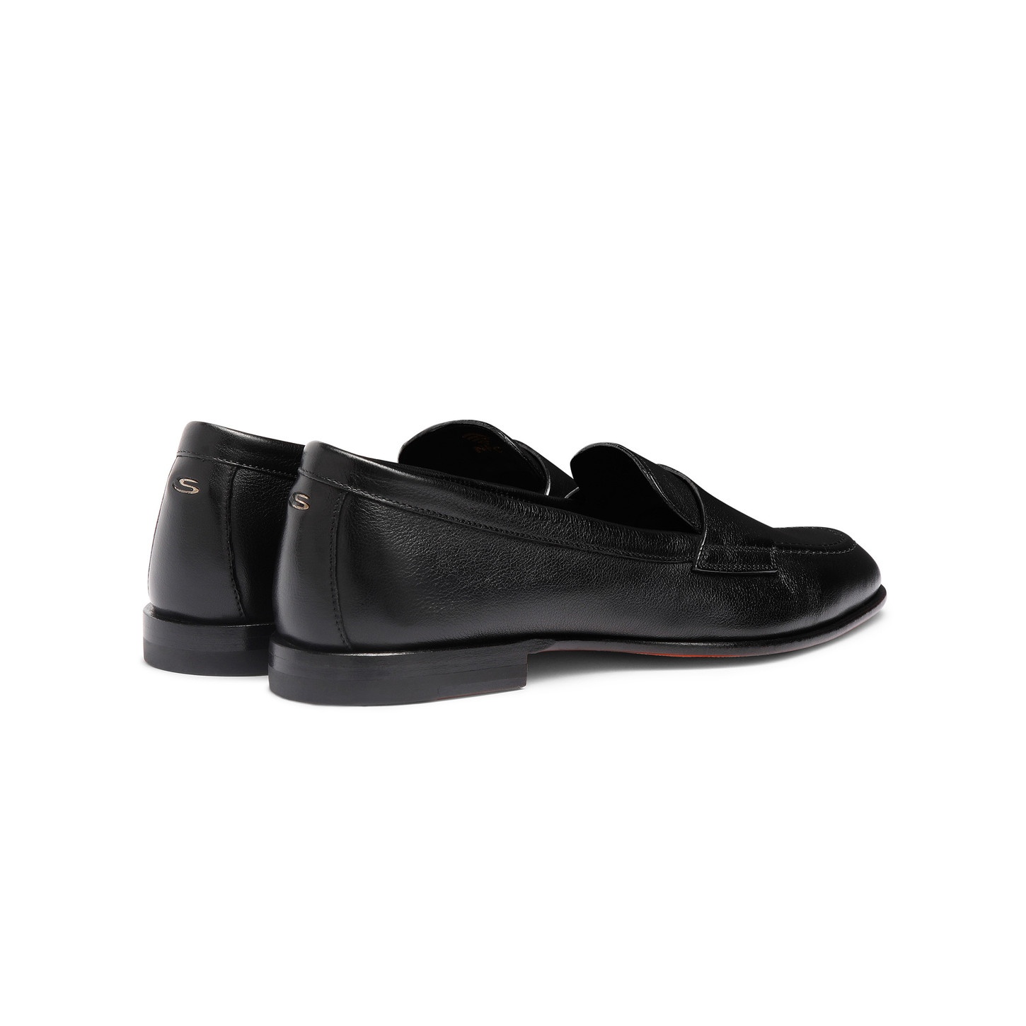 Women’s black leather penny loafer - 4
