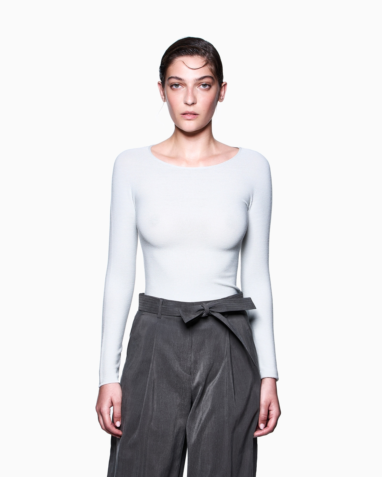 LINKS-STITCH VISCOSE LONG-SLEEVED JUMPER - 4