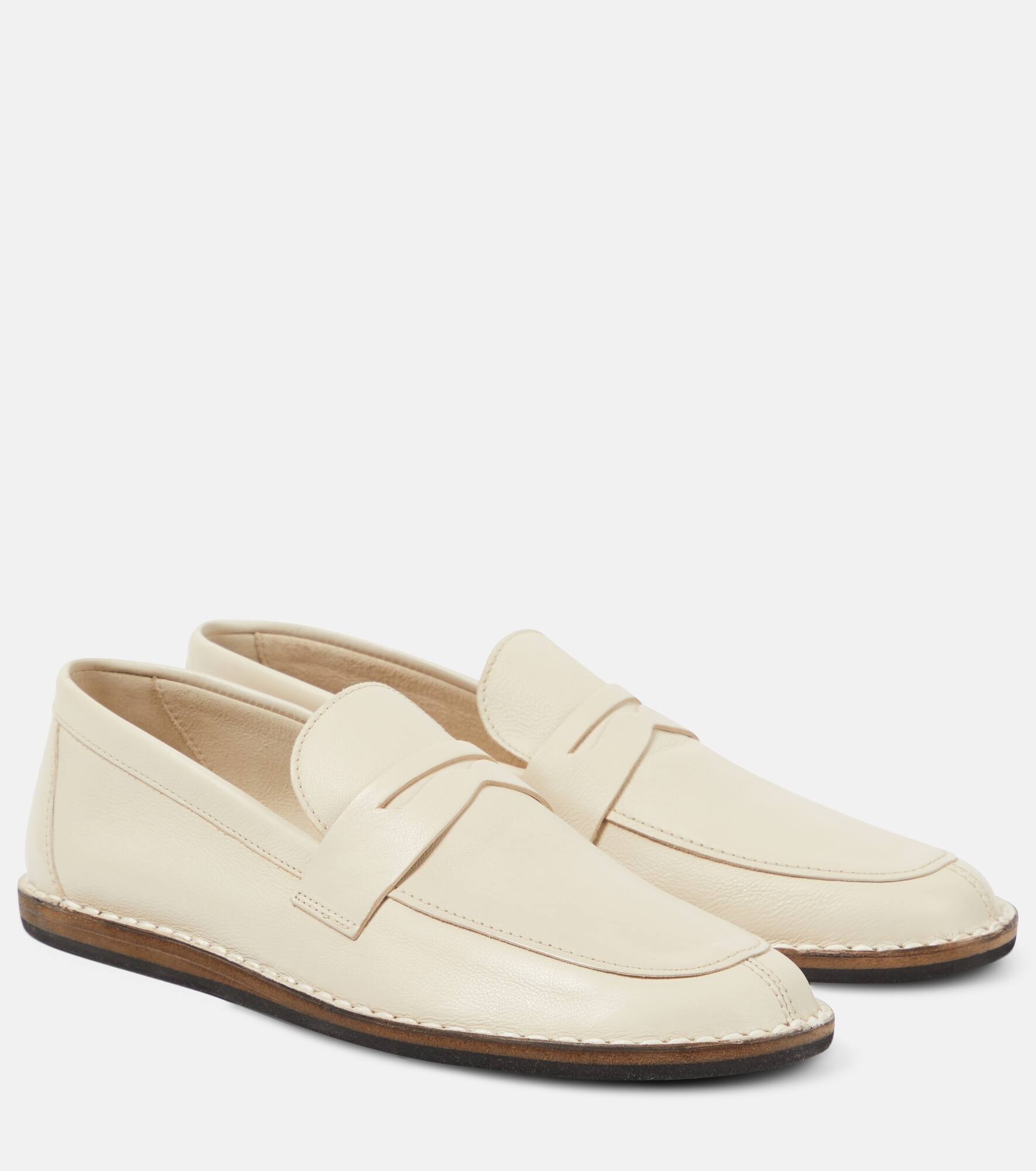 Cary leather penny loafers - 1