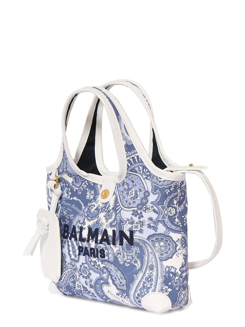 Mini B-army paisley print canvas bag - 2