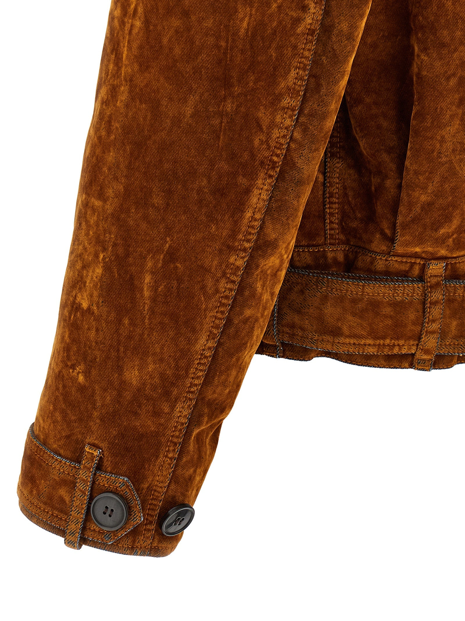Velvet Biker Jacket Puffer Jackets Multicolor - 4