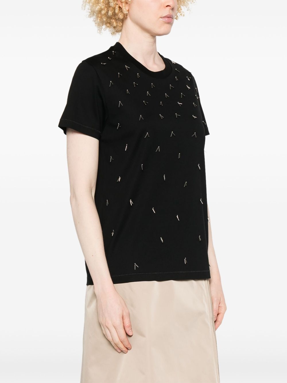 beaded T-shirt - 3