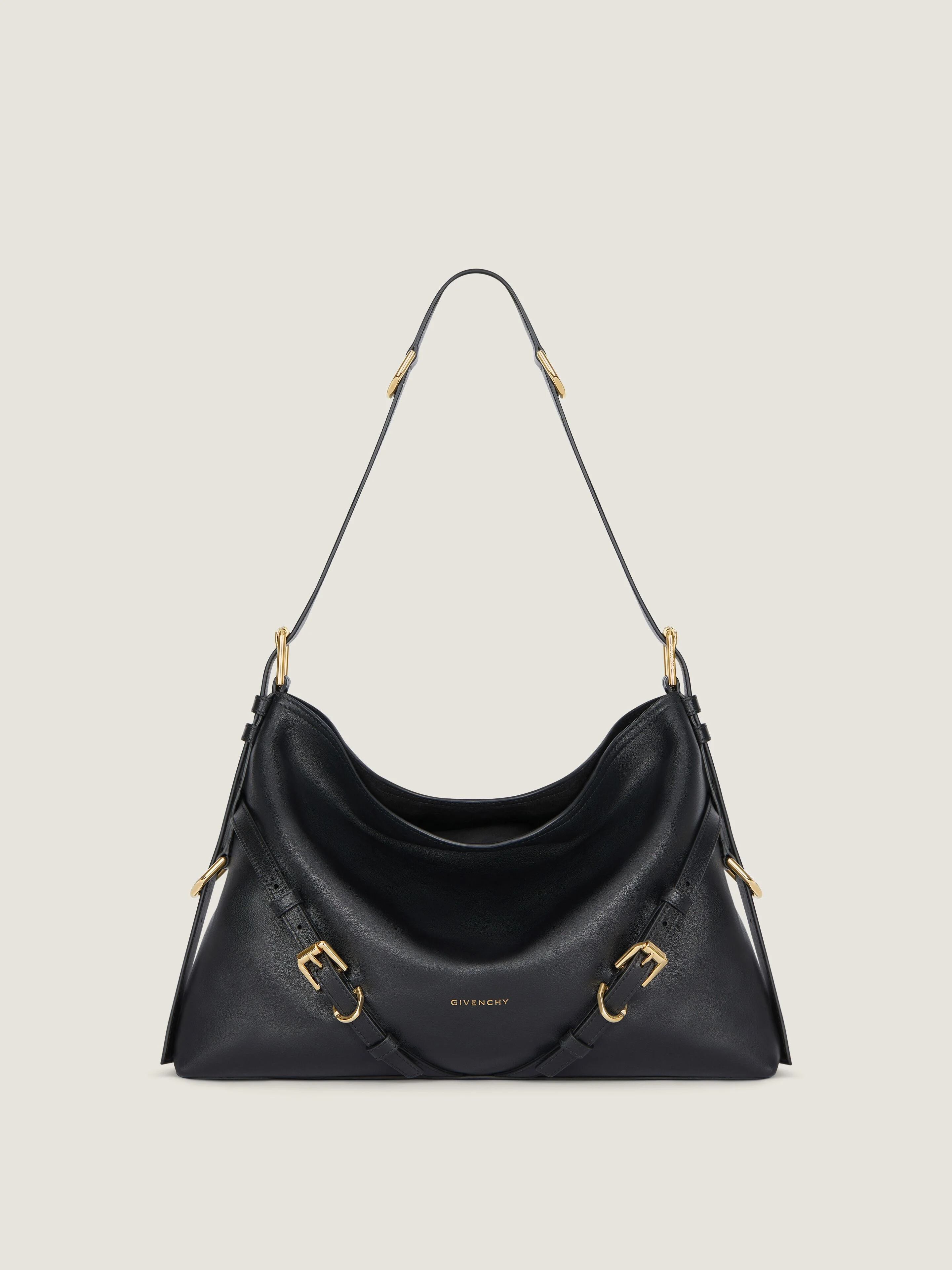 MEDIUM VOYOU BAG IN SHINY LEATHER - 1