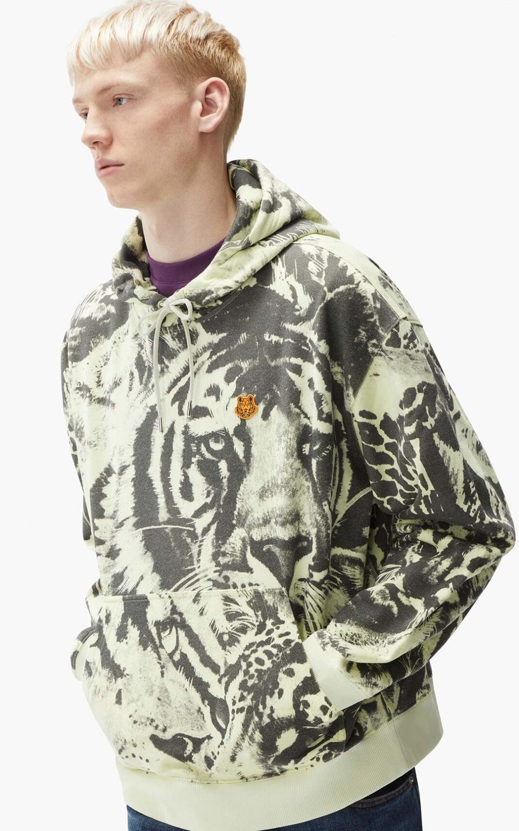 'Wildtigers' oversize hooded sweatshirt - 2