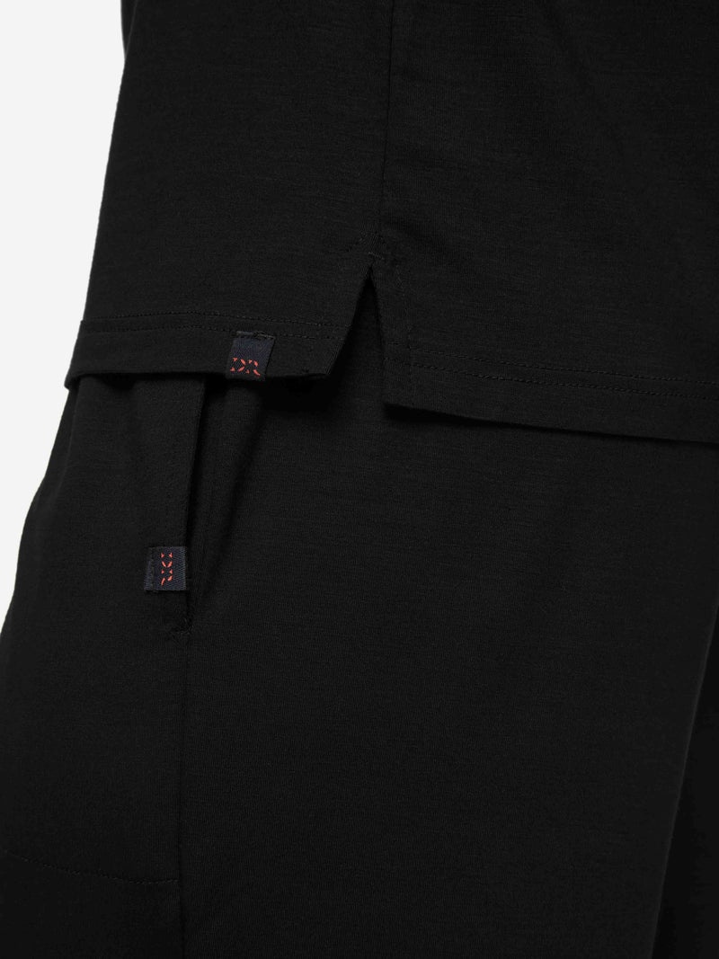 Men's Long Sleeve T-Shirt Basel Micro Modal Stretch Black - 7