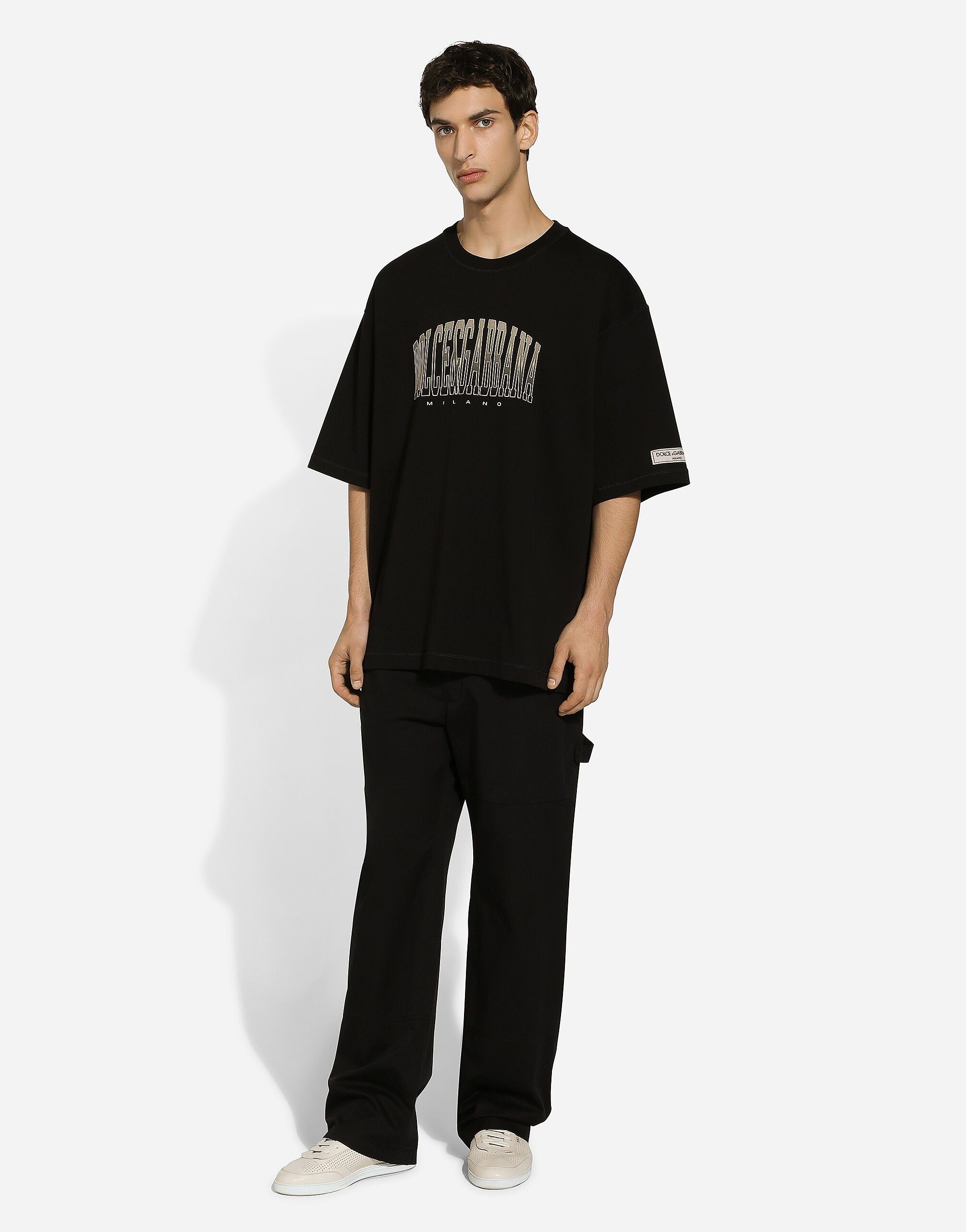 Cotton T-shirt with Dolce&Gabbana logo print - 2