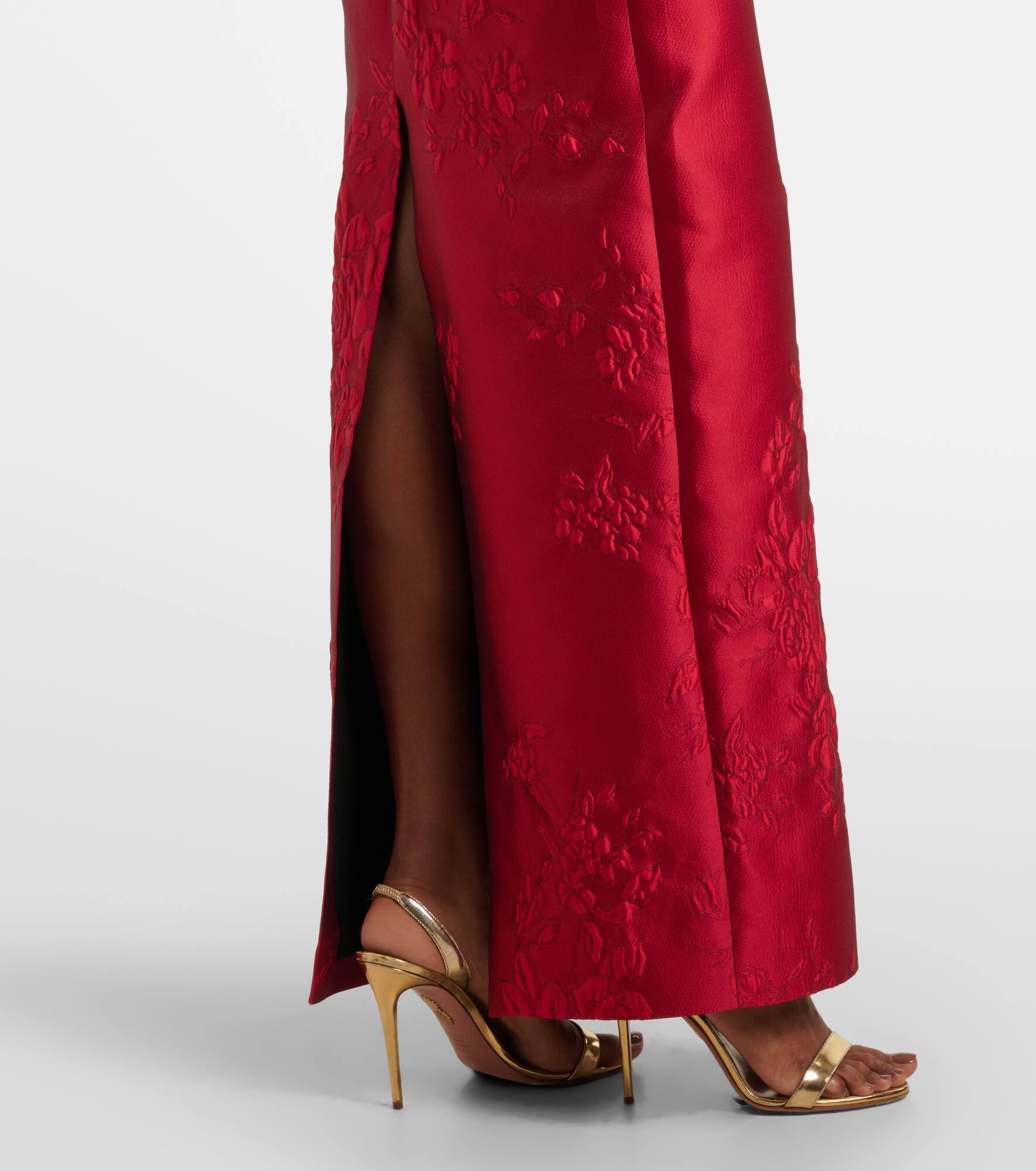 Micheline floral jacquard gown - 5