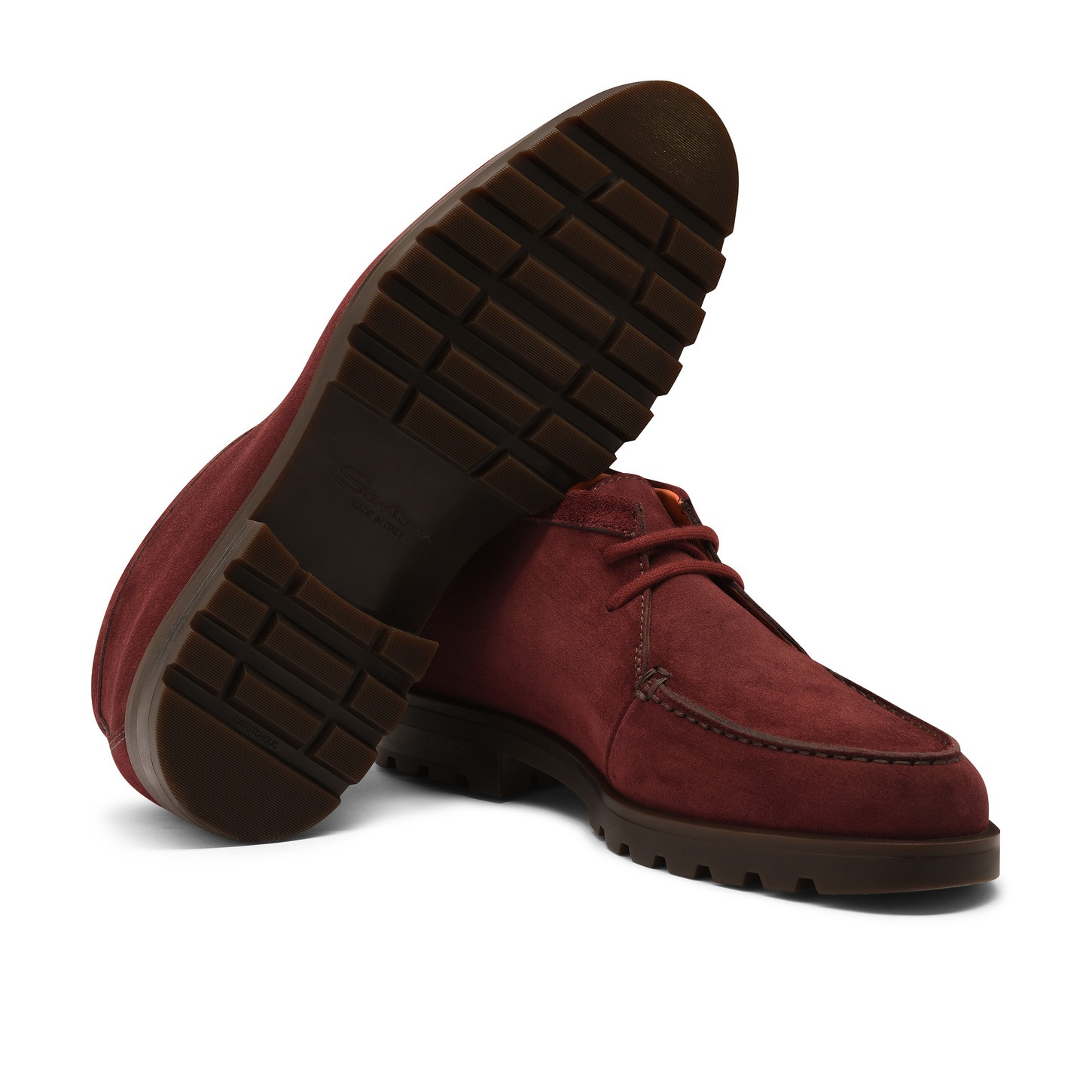 Men's red suede desert boot - 4