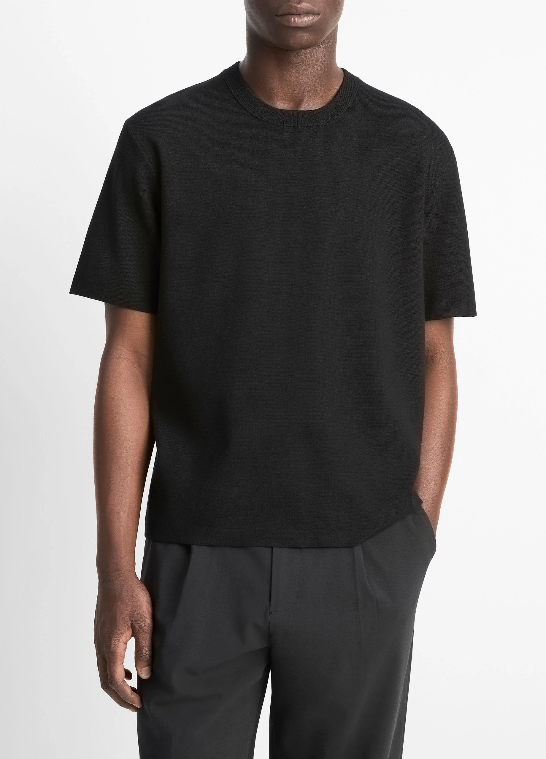 Milano Short-Sleeve Crew Neck Sweater - 1