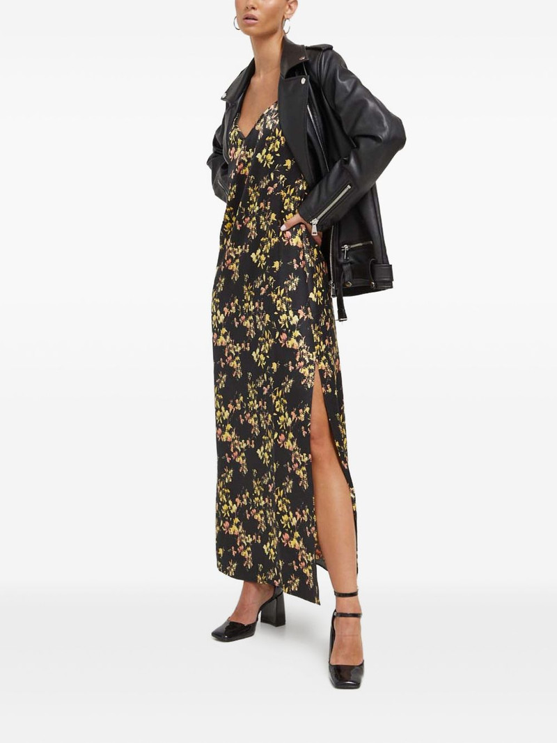 HUGO floral slit maxi dress outlook