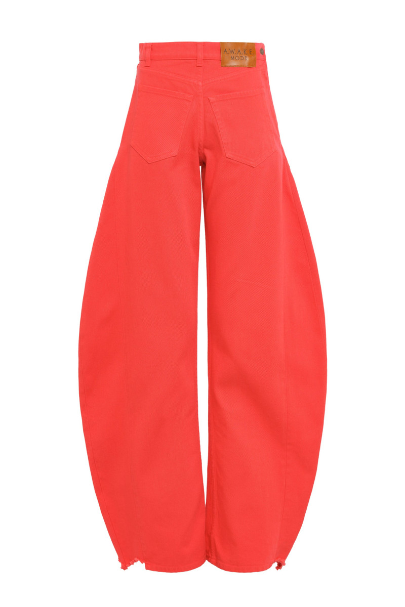MIRROR JEANS WITH SIDE INSERTS RED 2