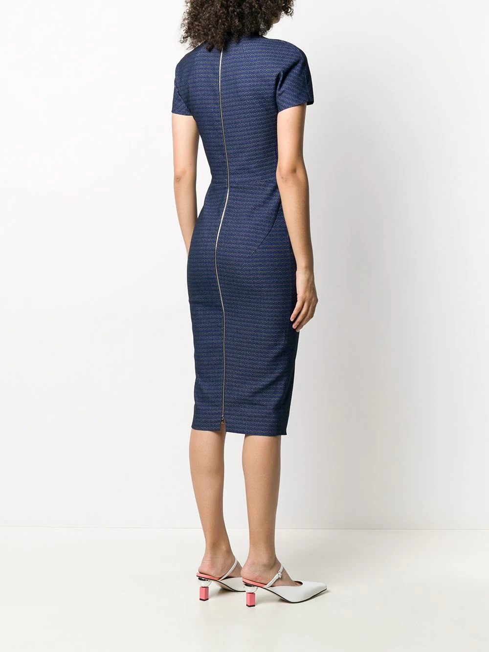 striped fitted dress - 4