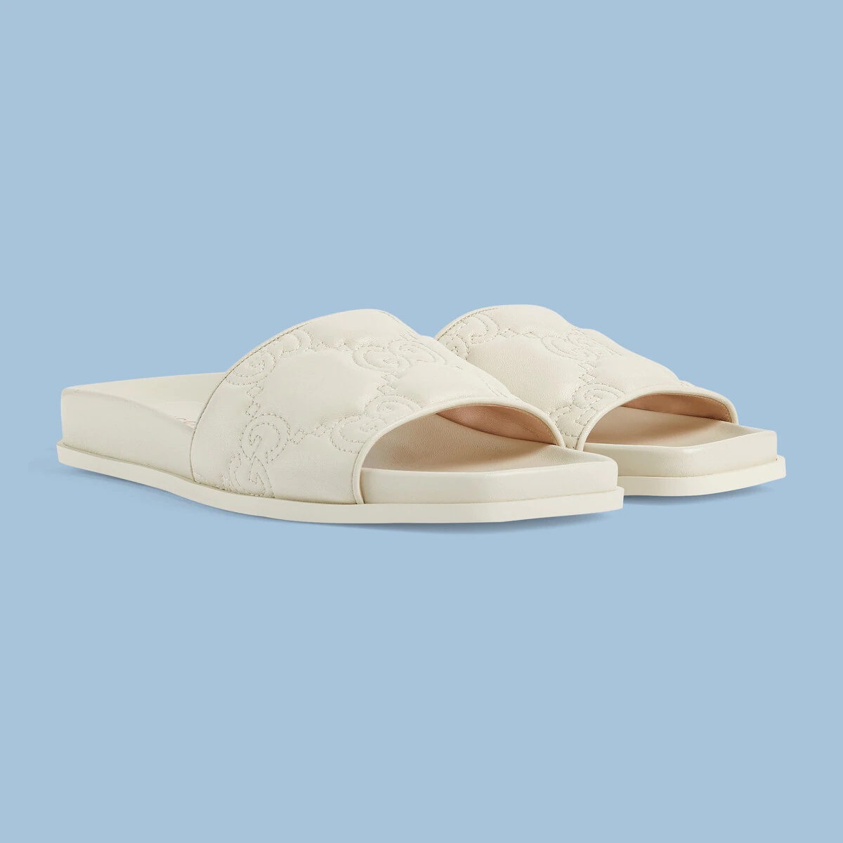 Women's GG matelassé slide sandal - 2
