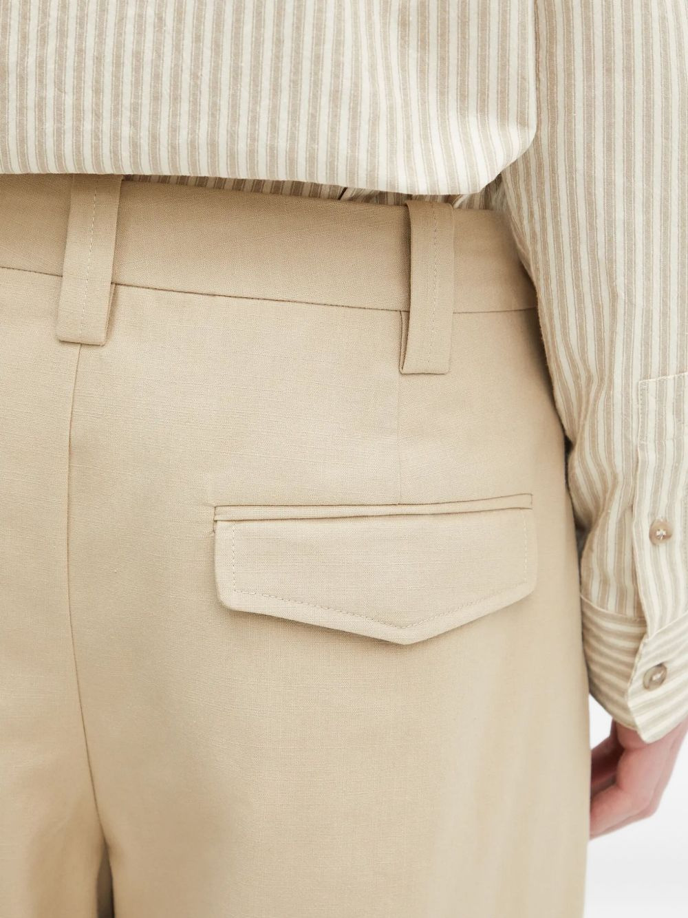 pleated-pocket trousers - 5