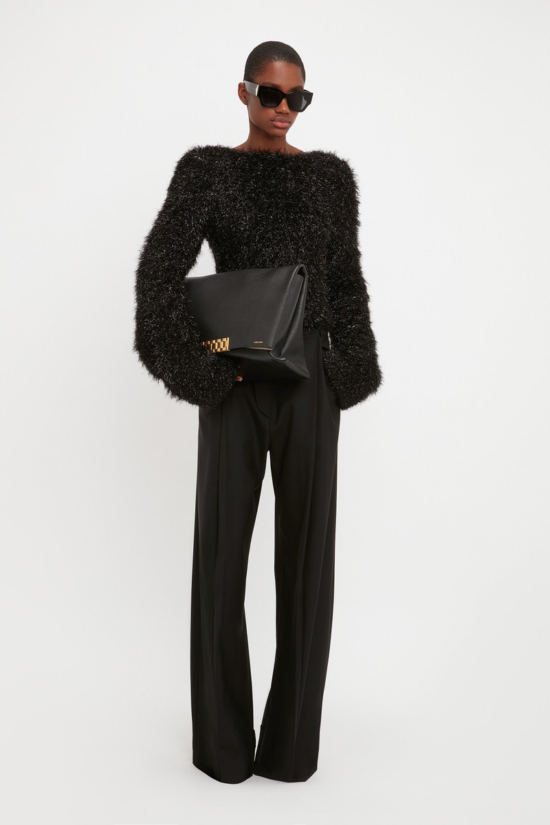Open Back Jumper In Black 9