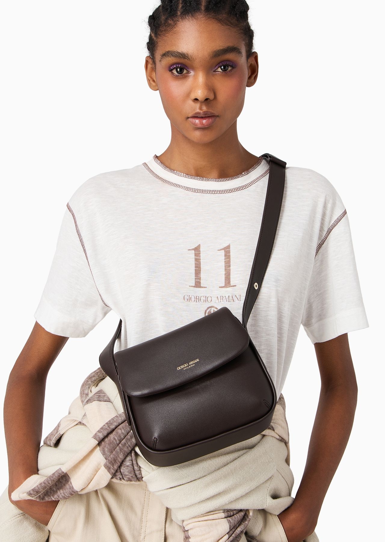 Padded nappa-leather la Prima bag - 7