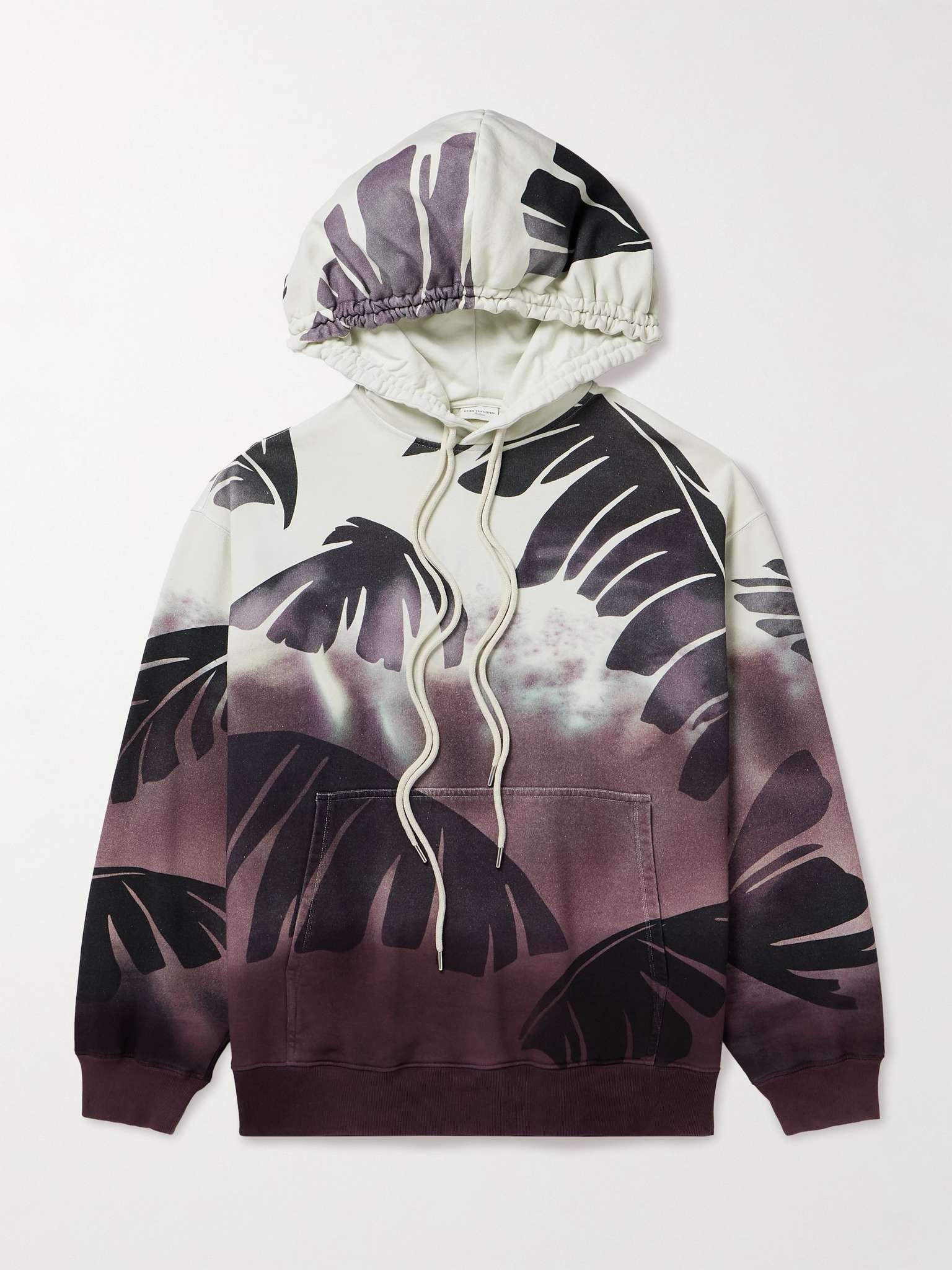 Oversized Printed Cotton-Jersey Hoodie - 1