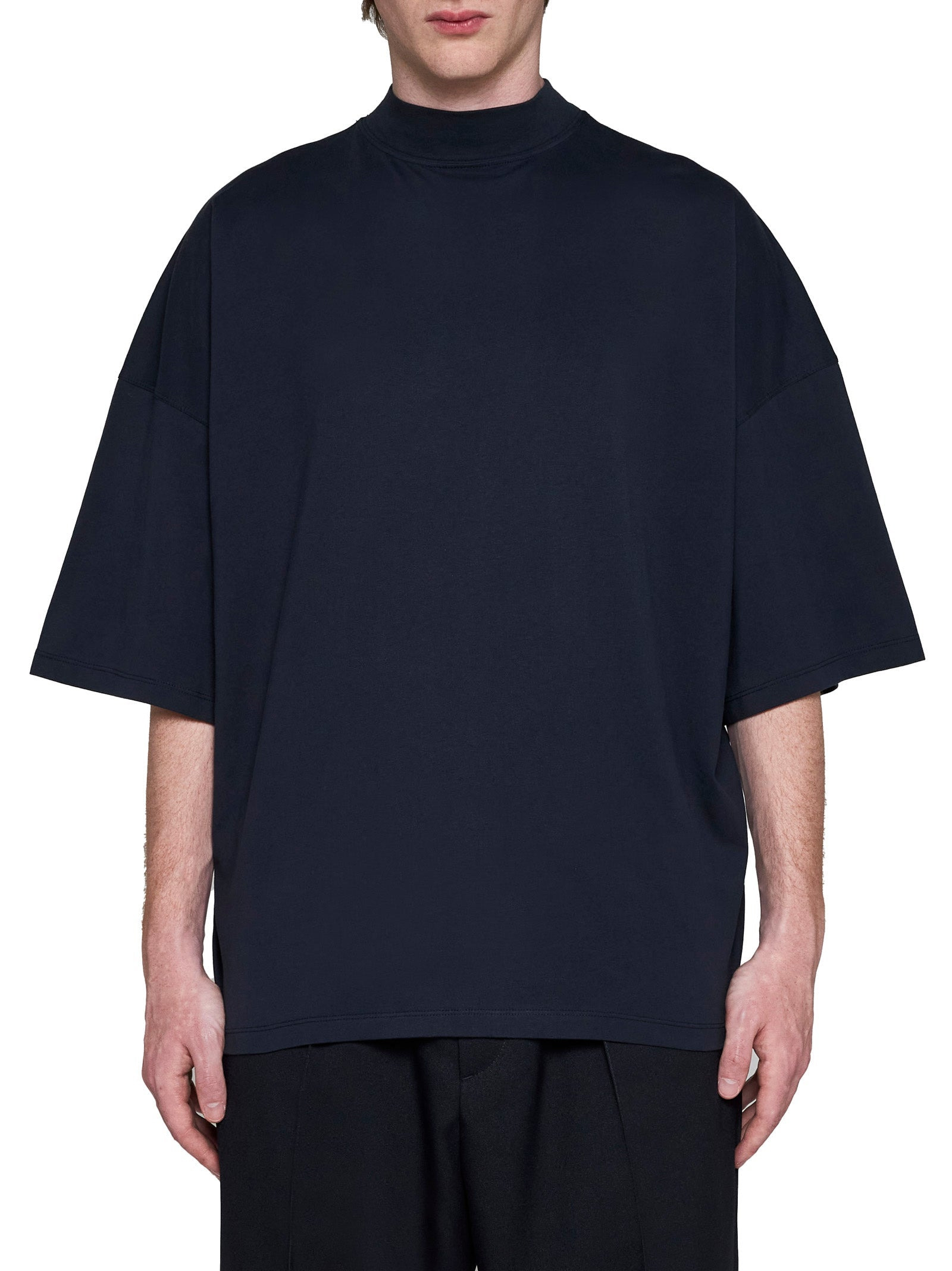 Jil Sander Men M-Clarksvillex Black Stretch Ribbed Jersey Bandeau Top - 3