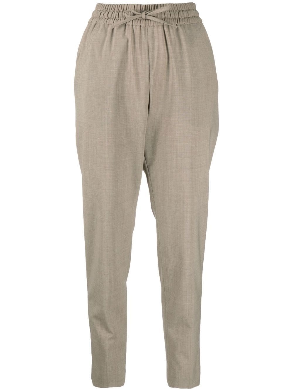 tapered wool track-pants - 1