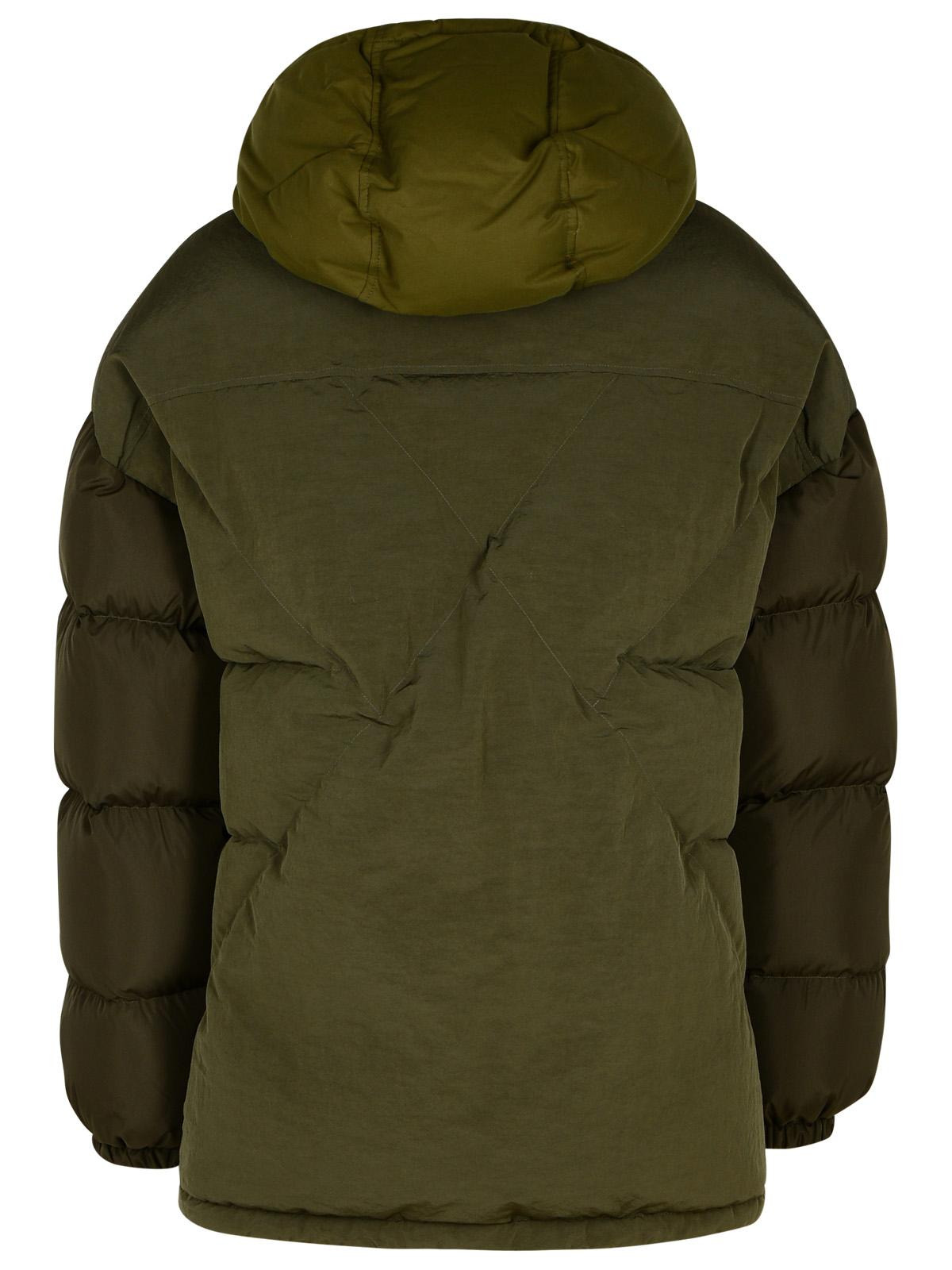 Dolce & Gabbana Green Cotton Blend Down Jacket Men - 3