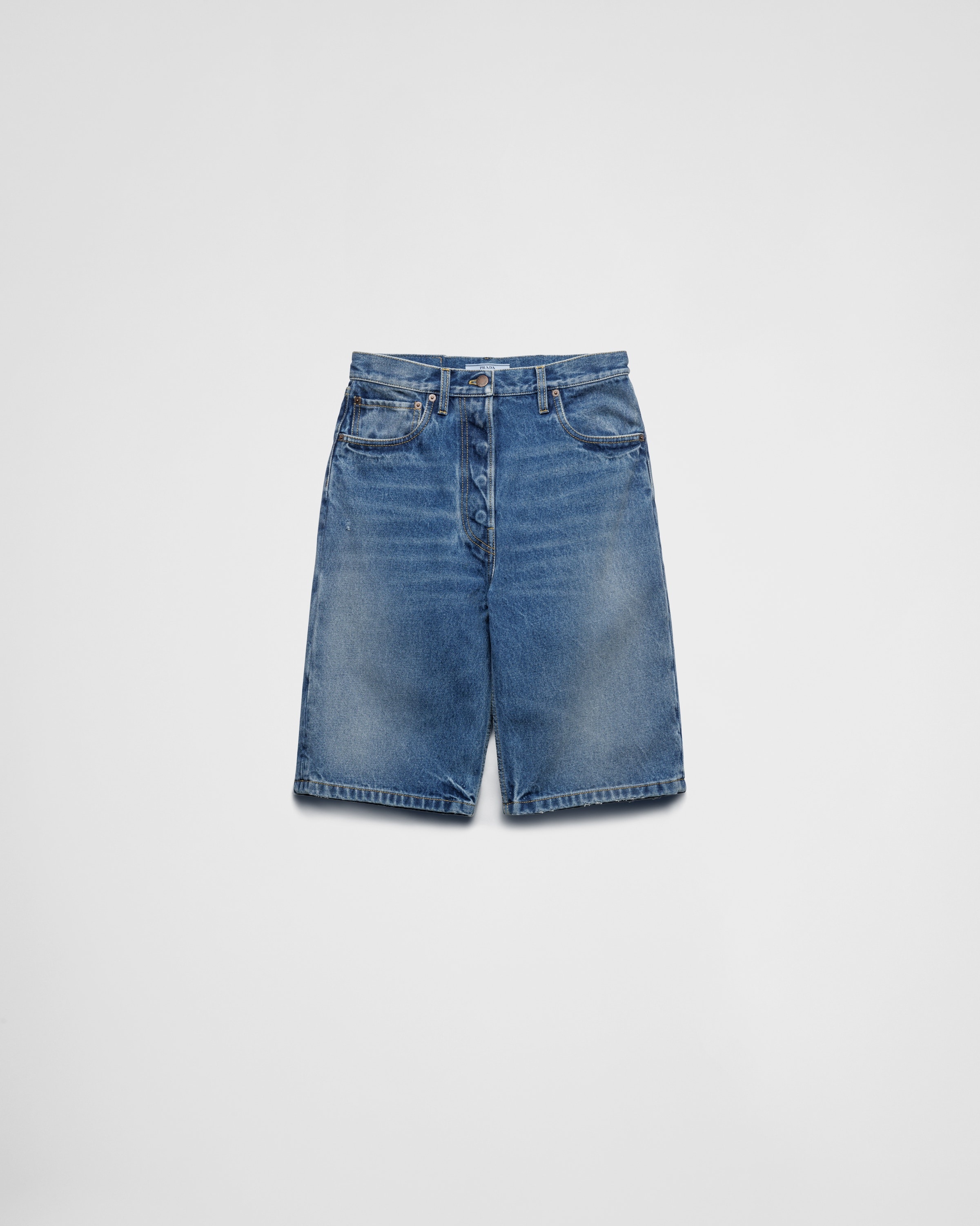 デニム・ジーパン PRADA | Denim Bermudas GFP506_14CC_F0BAU_S_OOO Prada Denim Bermudas | REVERSIBLE