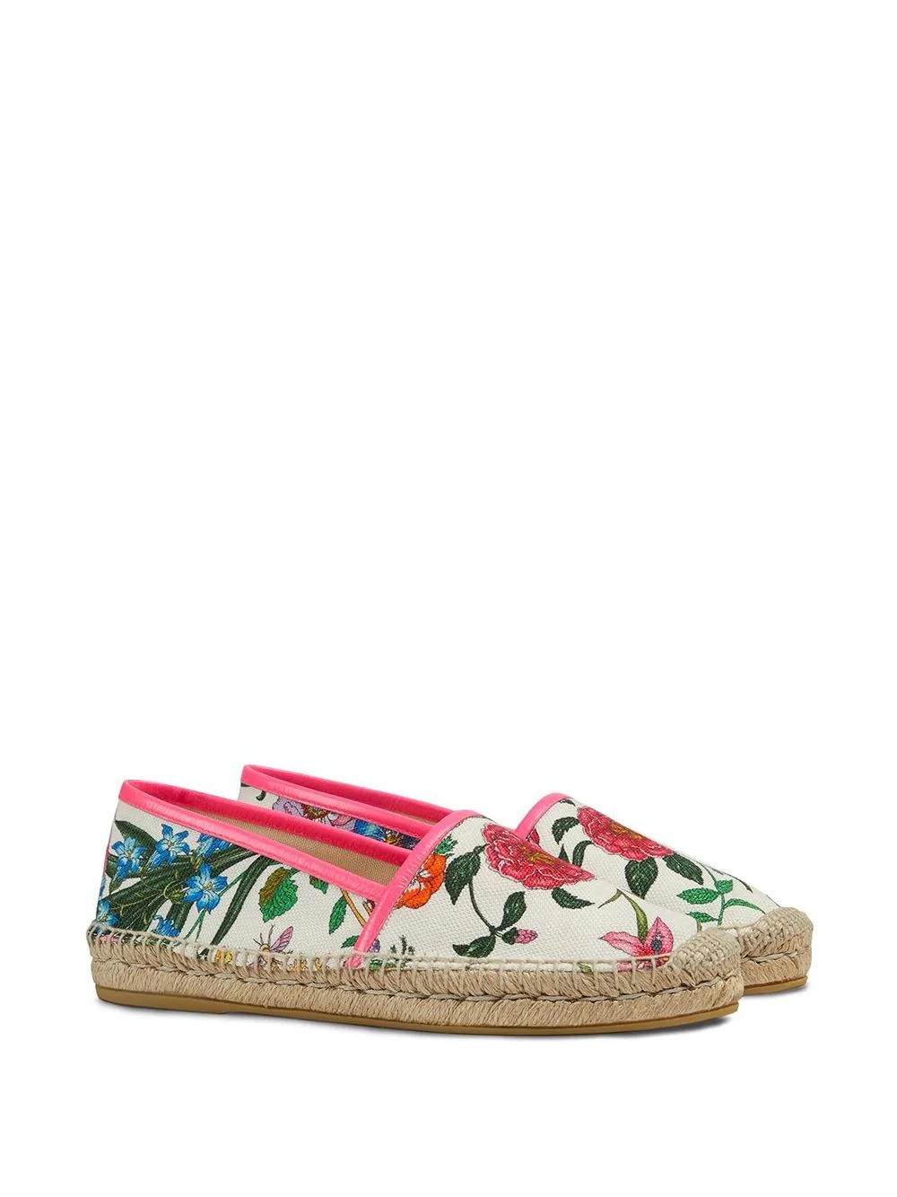 Flora print canvas espadrilles - 2