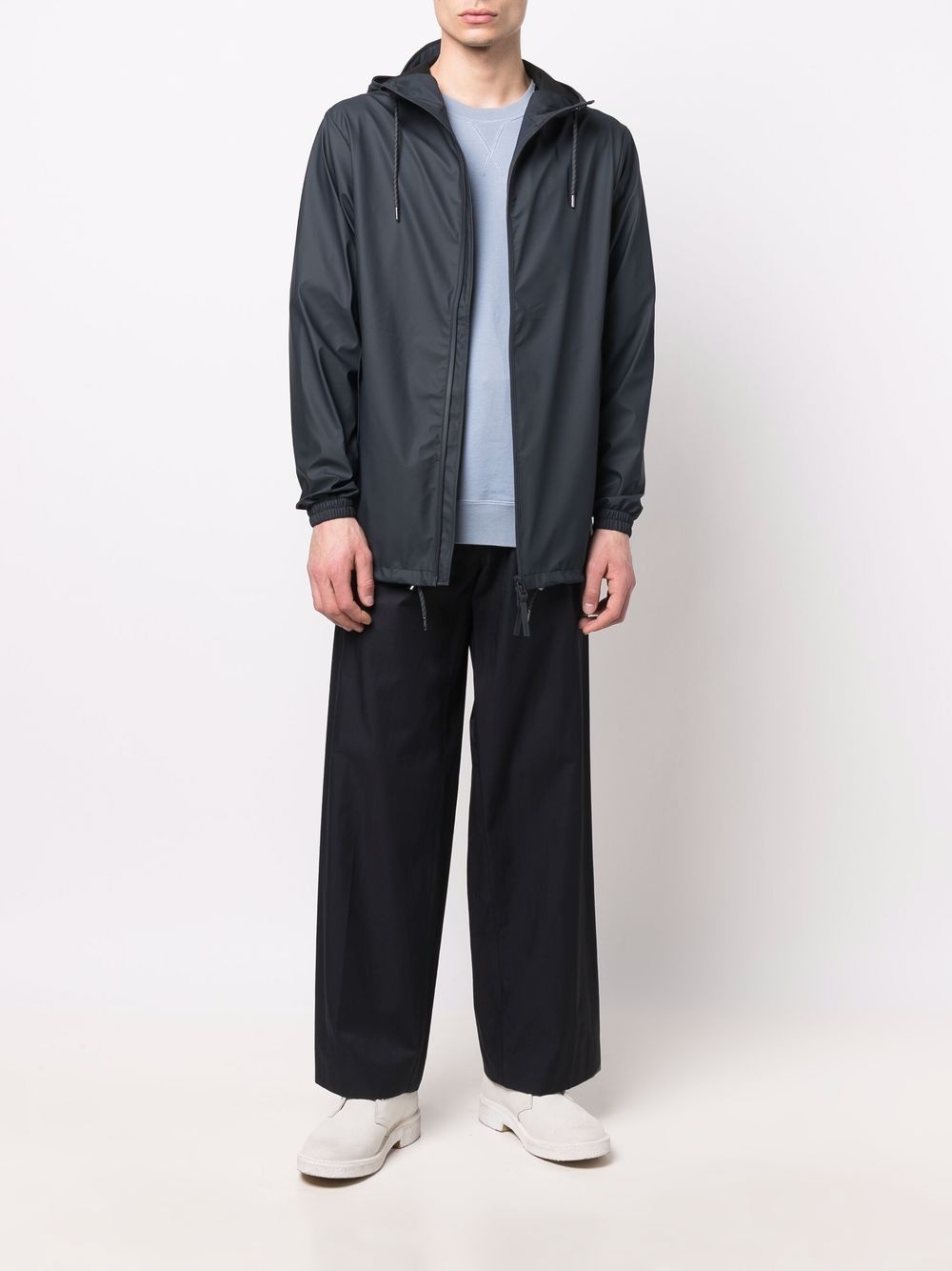 drawstring hooded jacket - 2