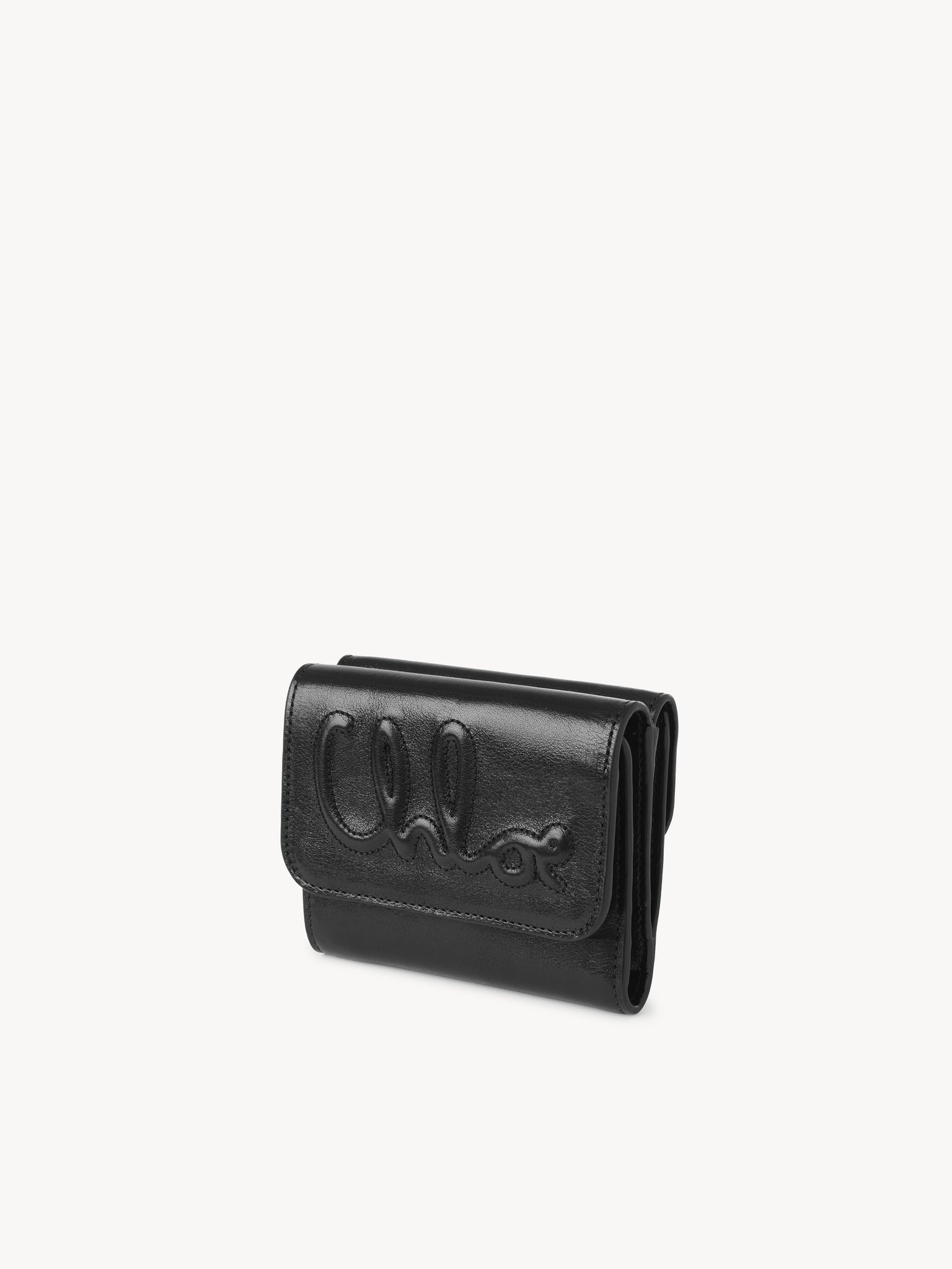 C CHLOÉ SMALL TRI-FOLD IN SHINY LEATHER - 2