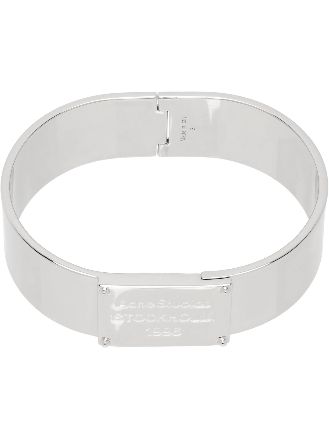 Silver Engraved Logo Bracelet - 1