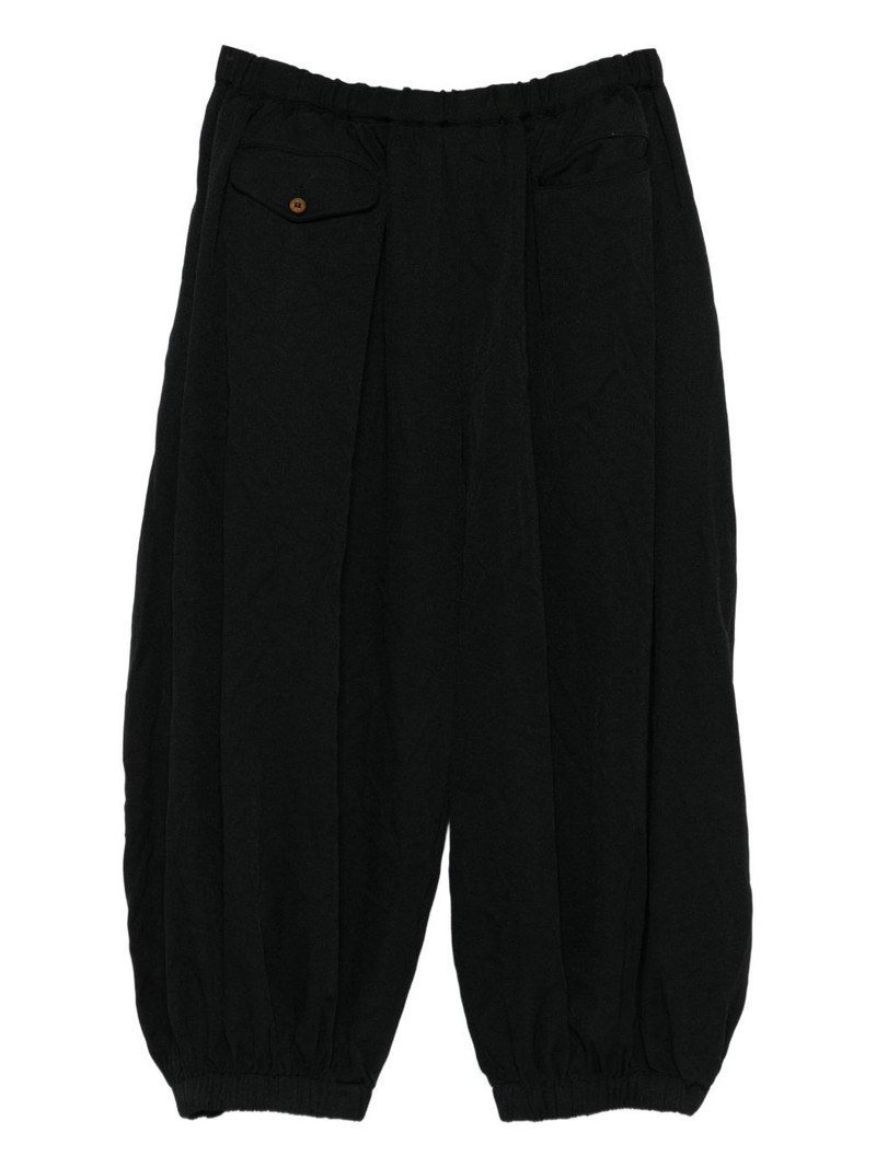 BLACK COMME des GARÇONS pleat-detail trousers outlook