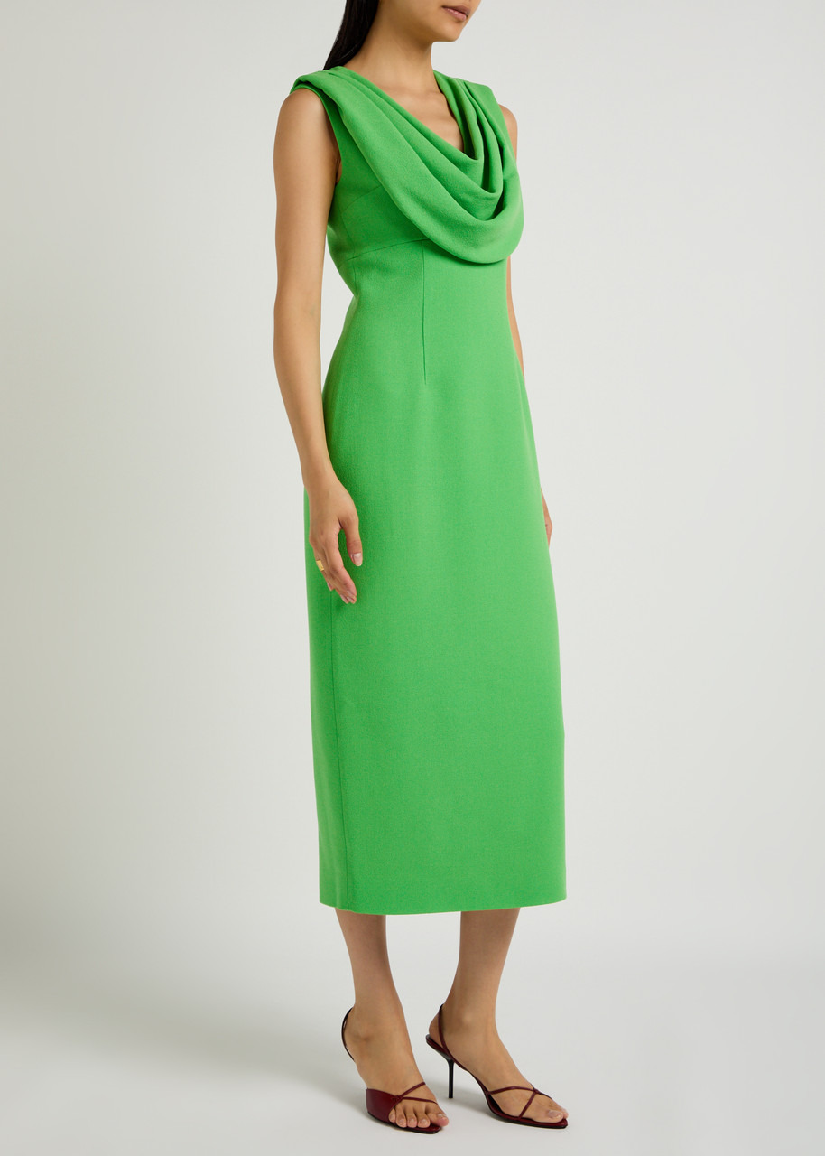 Emilia Wickstead Yuri Draped Crepe Midi Dress - 2