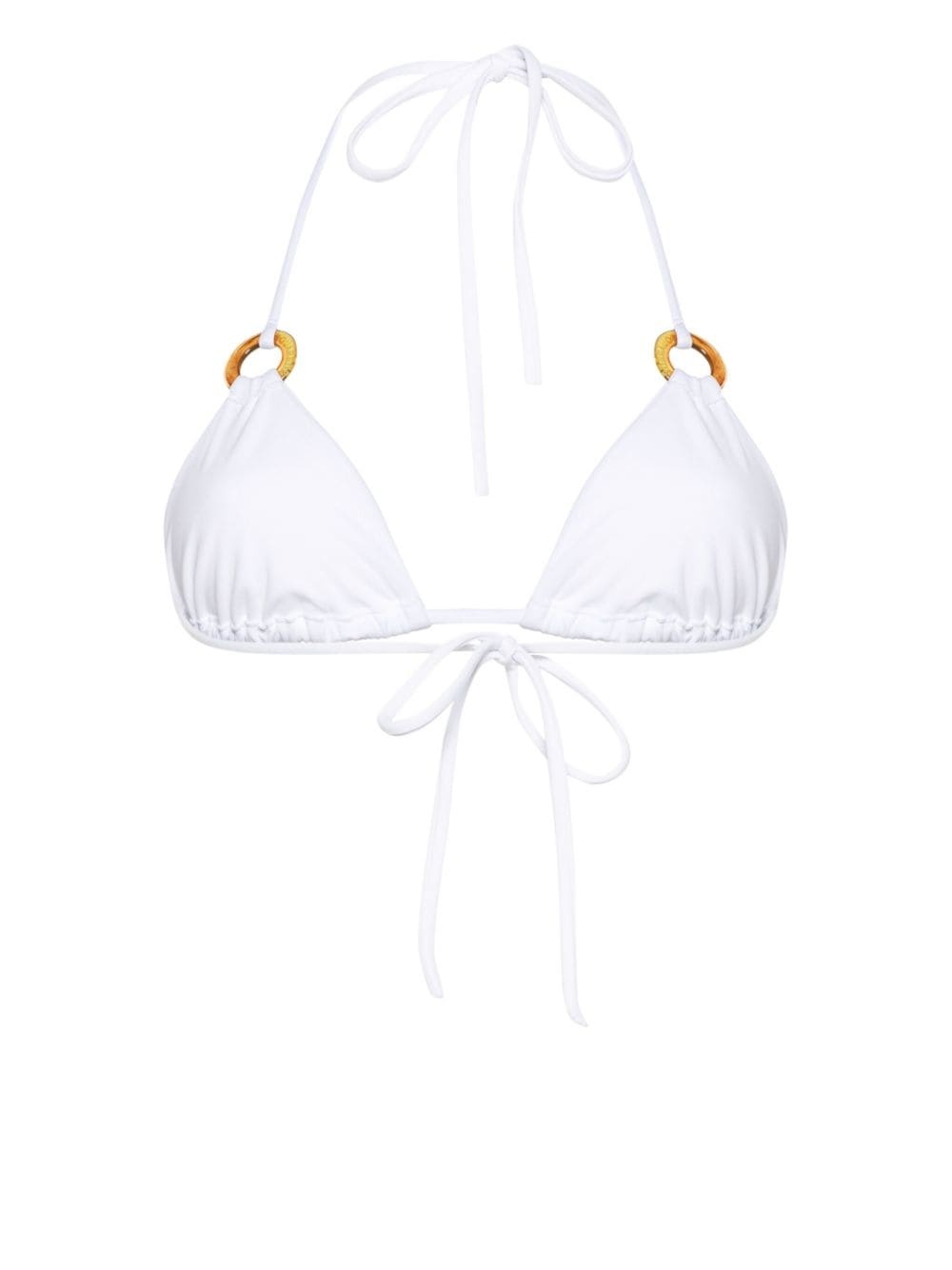 ring-detail triangle bikini top - 2